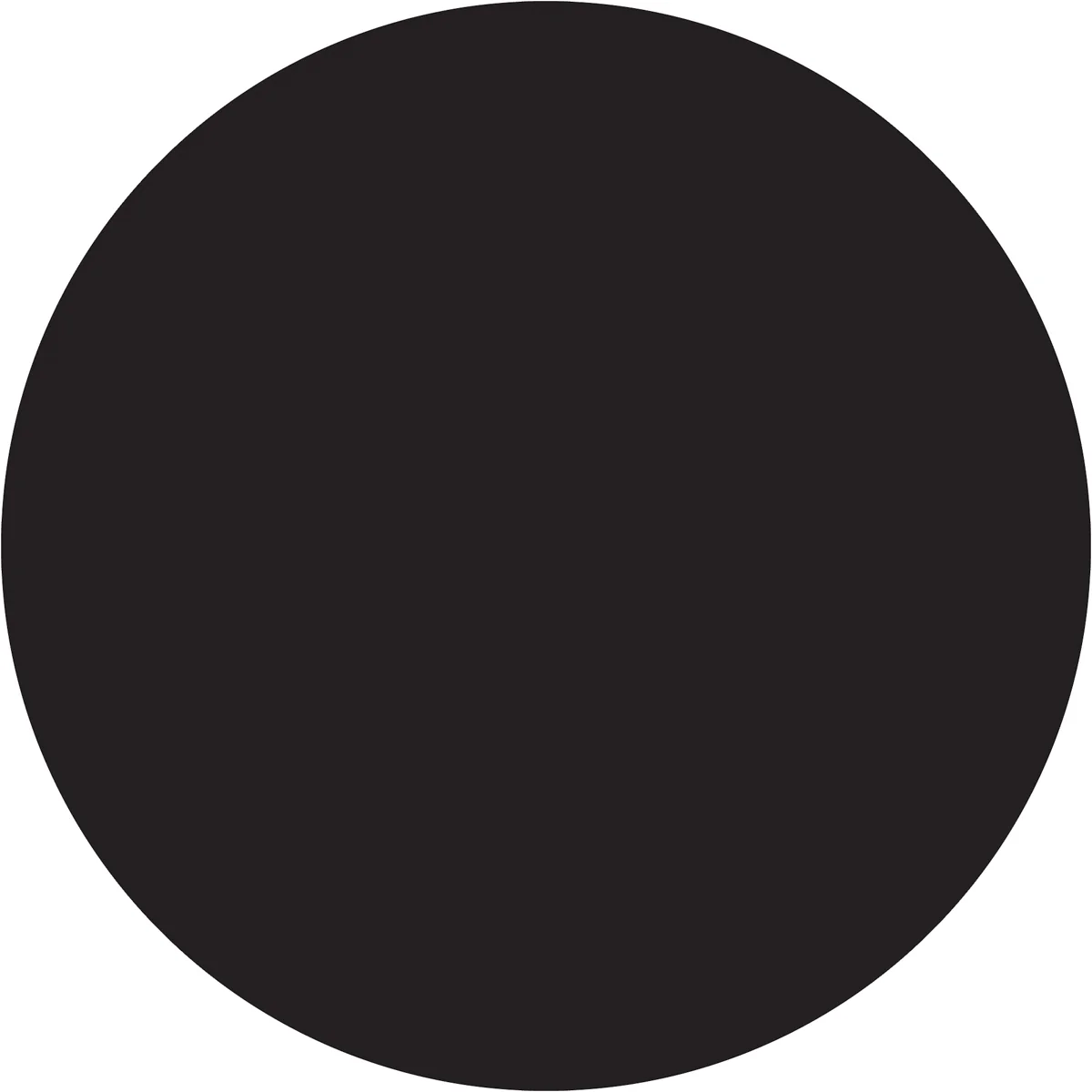 1 1/2" Black Inventory Circle Labels 500/Roll