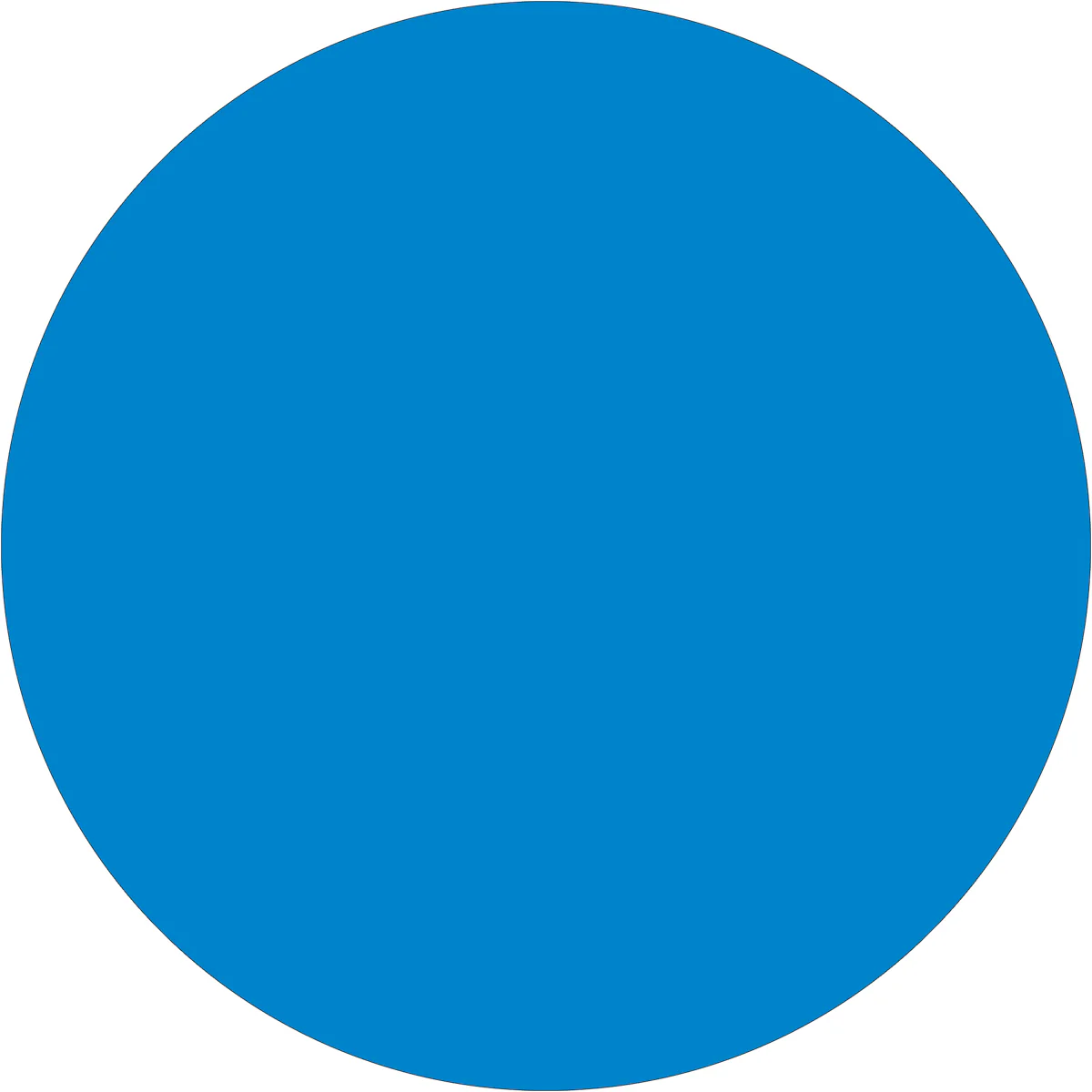 1 1/2" Light Blue Inventory Circle Labels 500/Roll