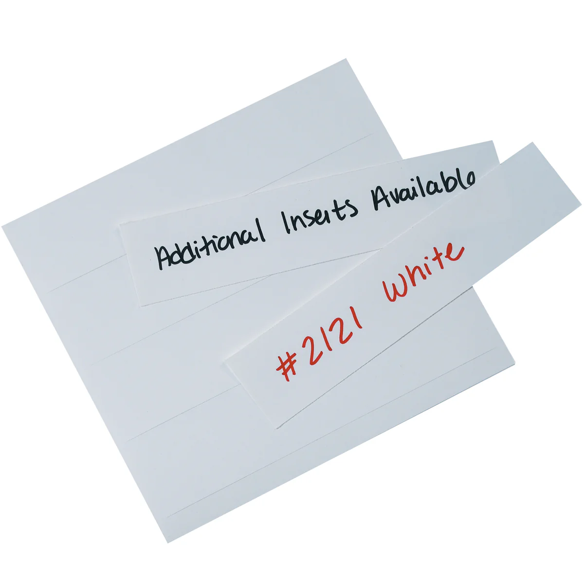 1 1/4 x 6 Plastic Label Holder Insert Cards 400/Case