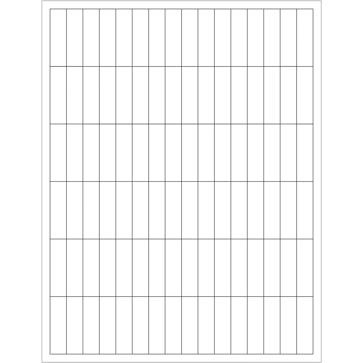 1/2 x 1 3/4" White Rectangle Laser Labels 9600/Case