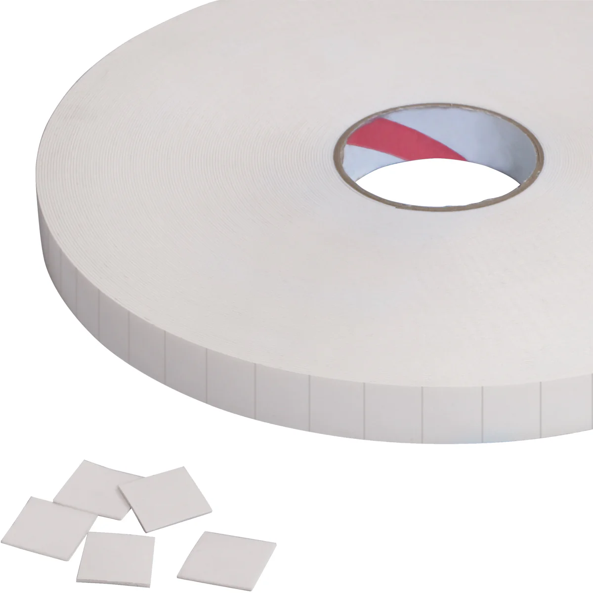 1 x 1" 1/32" Double Sided Foam Squares 648/Case