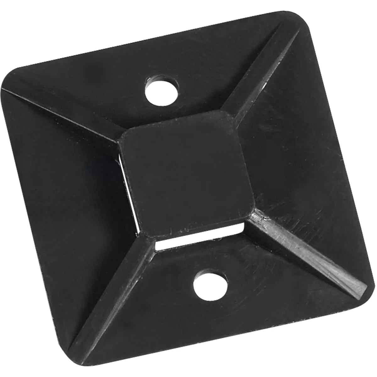 1 x 1 Black Cable Tie Mounts 100/Case