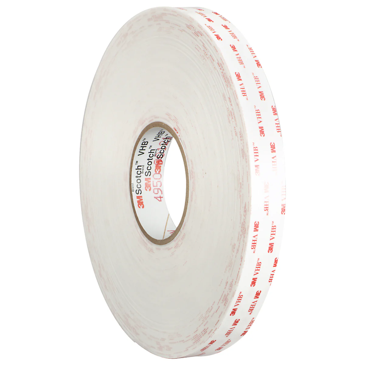 1" x 5 yds. White 3M 4930 VHB Tape