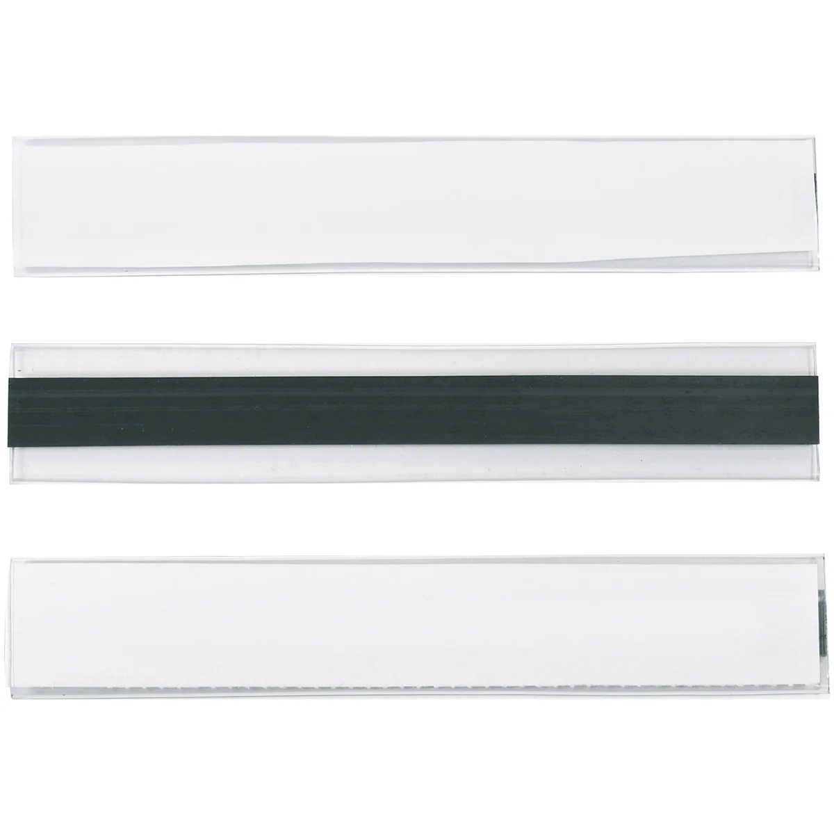 1 x 6 Hol-Dex Magnetic Plastic Label Holders 12/Case