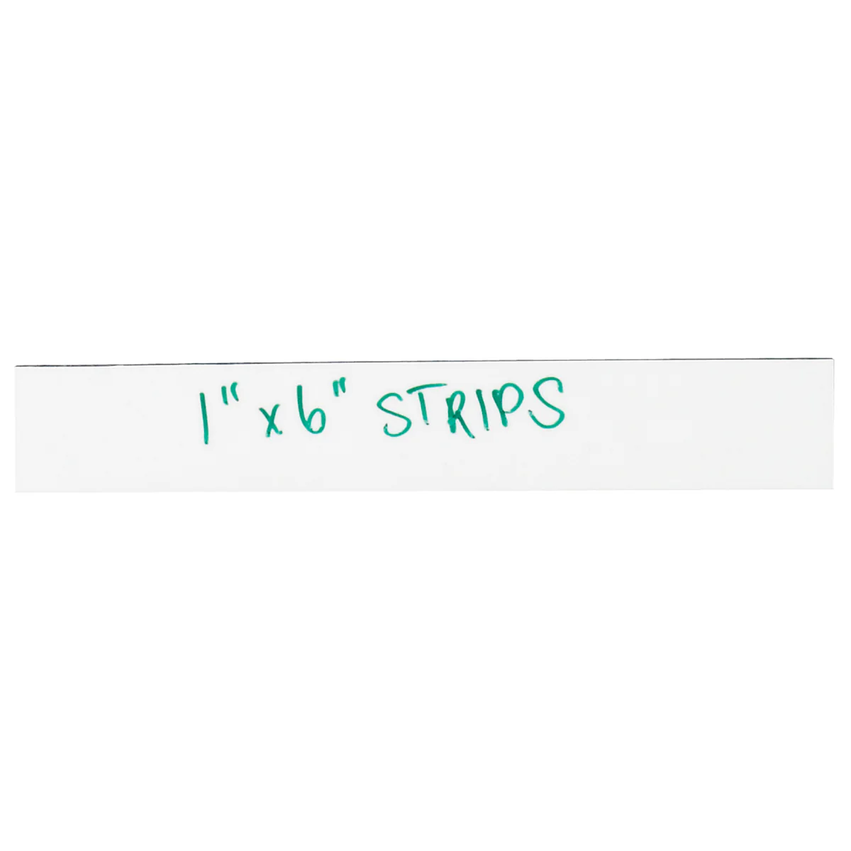 1 x 6 White Warehouse Labels - Magnetic Strips 25/Case