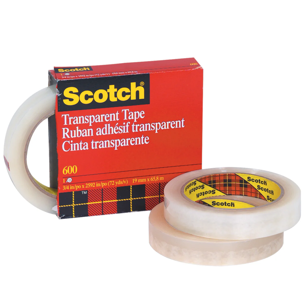 1" x 72 yds. (12 Pack) Scotch 600 MultiTask Tape 12/Case