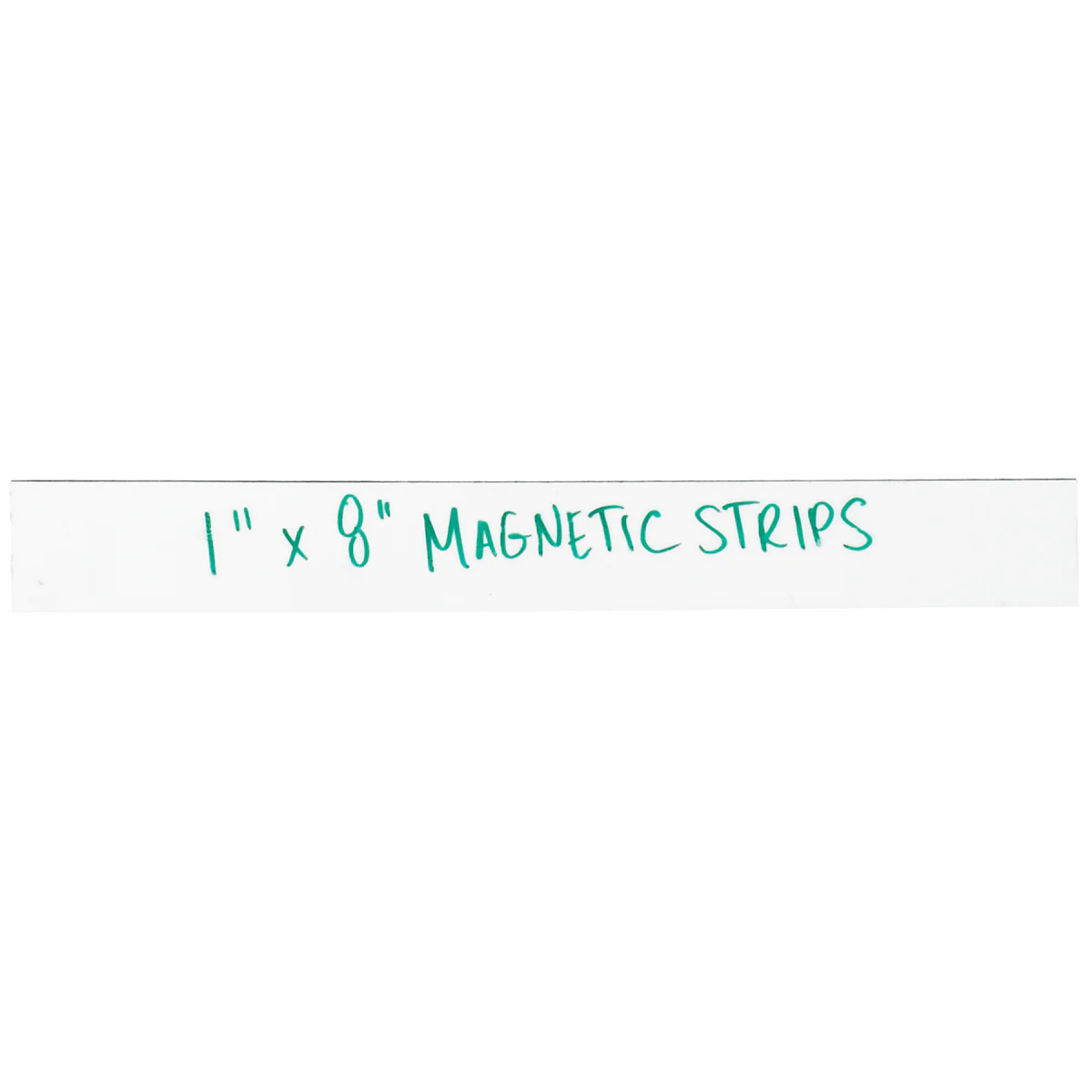 1 x 8 White Warehouse Labels - Magnetic Strips 25/Case