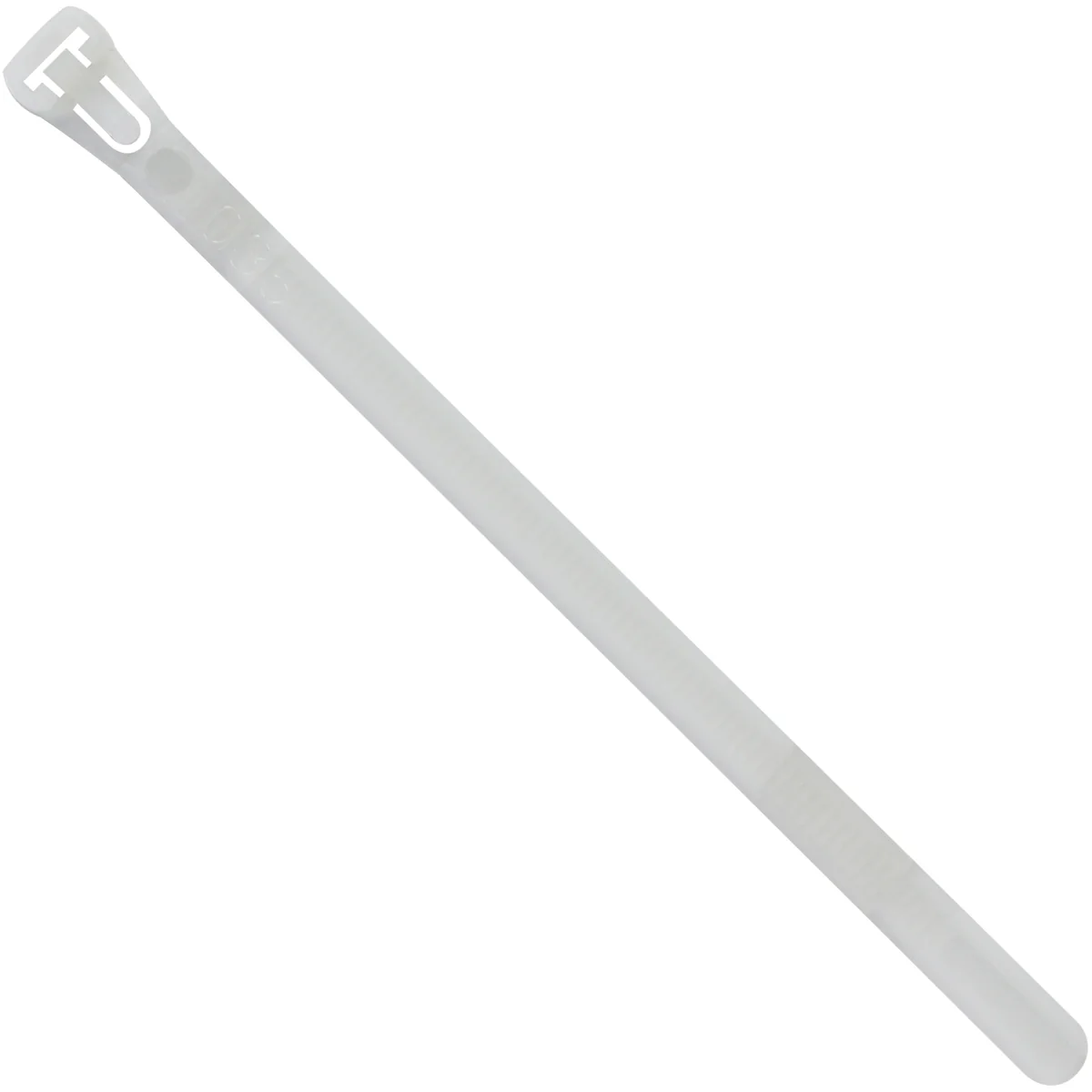 10" (50 lb Tensile) Natural Releasable Cable Ties 1000/Case