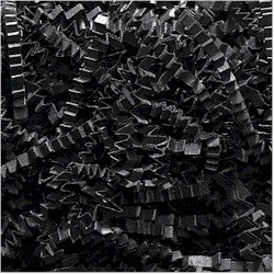 Crinkle Cut Shredded Paper - Black - 10 lbs./case