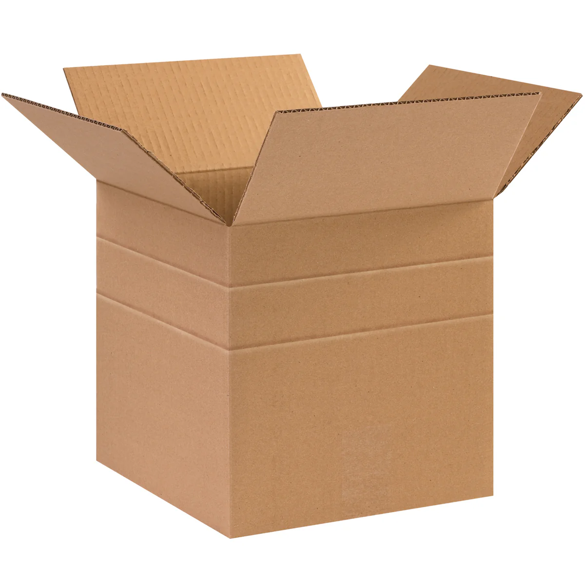 10 x 10 x 10-8-6 Multi Depth Corrugated Boxes 25/Bundle