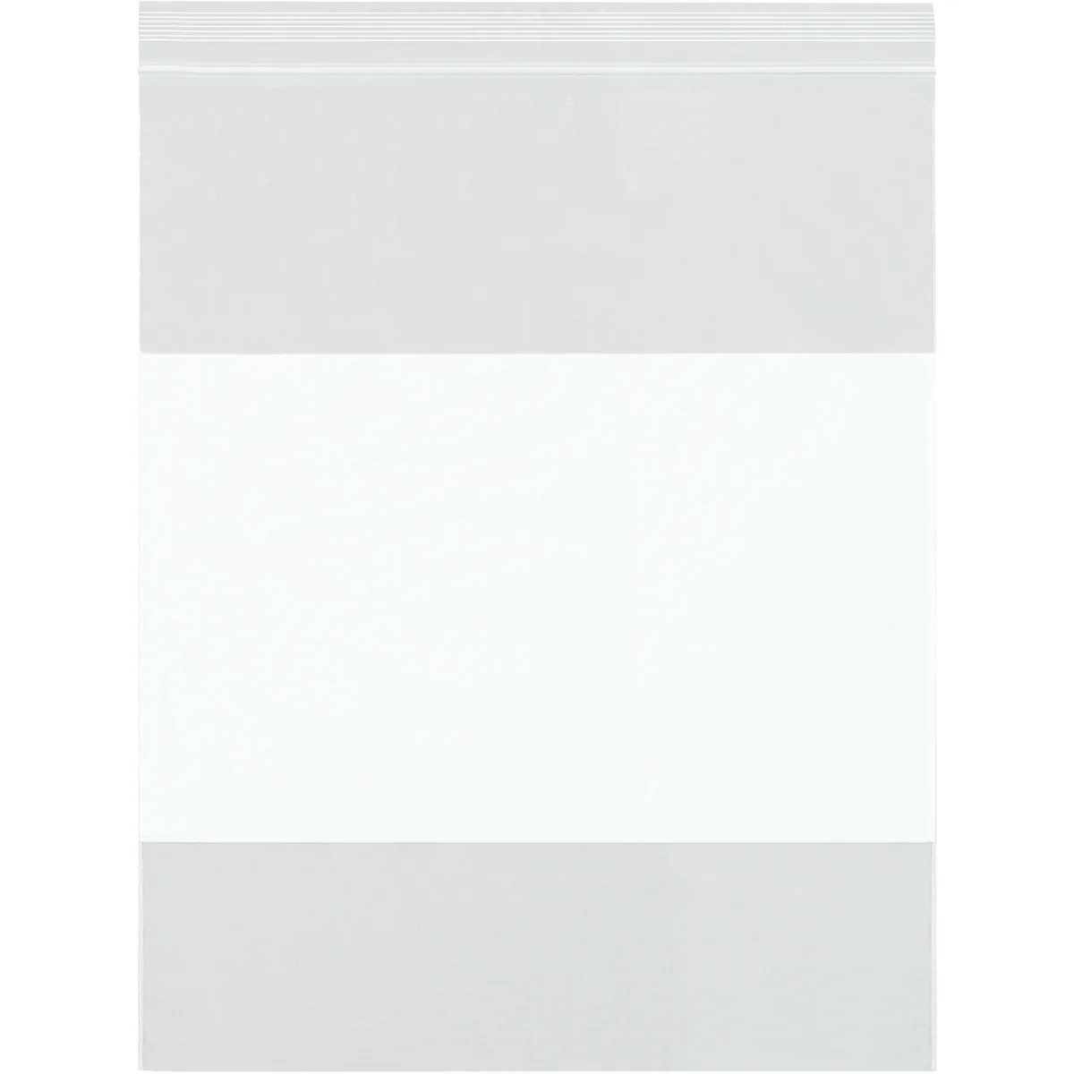 10 x 12 (6 mil) Reclosable Poly Bags With White Block 500/Case