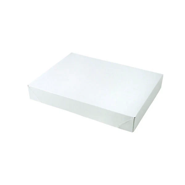 11 1/2 x 8 1/2 x 1 5/8 White Apparel Box - Matte Finish 100/Case