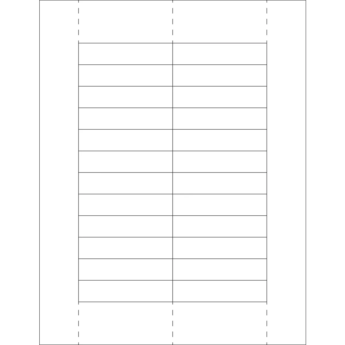 11/16 x 3 Plastic Label Holder Insert Cards 1200/Case