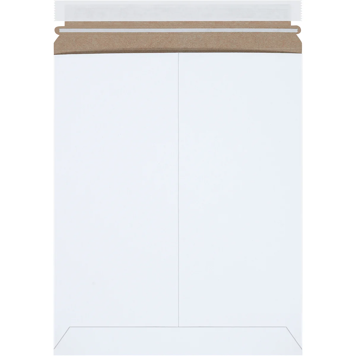 11 x 13 1/2 Self-Seal White Rigid Mailer - 25/Case