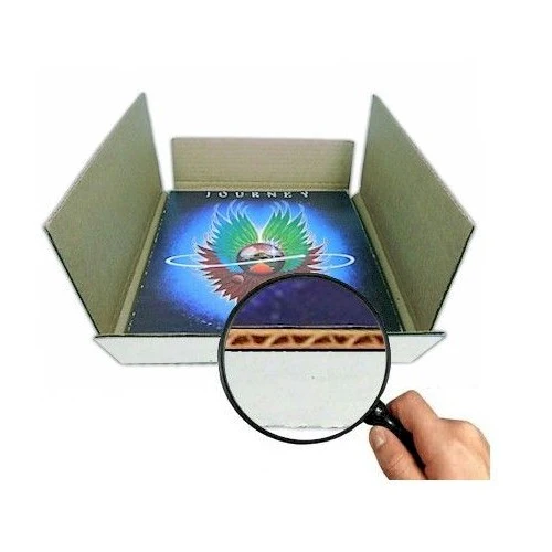 12 1/2 x 12 1/2 x 1/2, 1 Premium White Multi-Depth LP / Record Album Mailer 50/Case - Image 3