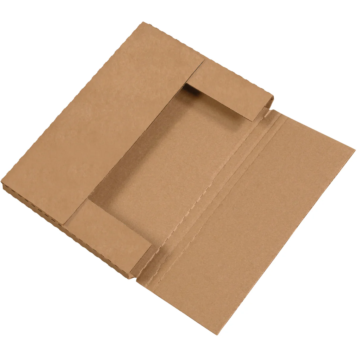 12 1/8 x 9 1/8 x 1 Kraft Easy-Fold Mailers 50/Bundle