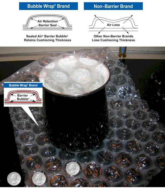 12" Wide (1/2" Thick) Bubble Cushioning 62.5 Feet/Roll - Image 2
