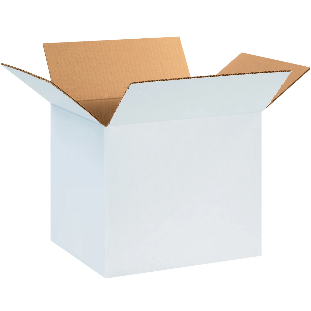 12 x 10 x 10 White Corrugated Boxes 25/Bundle