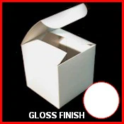 12 x 3 x 3 White Gloss Gift Box 100/Case - Image 2