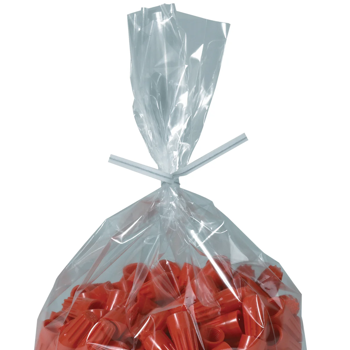 12 x 5/32 White Paper Twist Ties 2000/Case