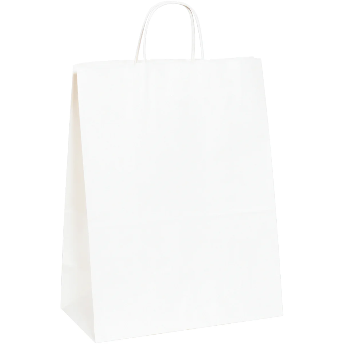 13 x 7 x 17 1/2 White Shopping Bags w/ Handles 250/Case
