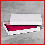 15 x 9 1/2 x 2 White Apparel Box - Matte Finish 100/Case - Image 2