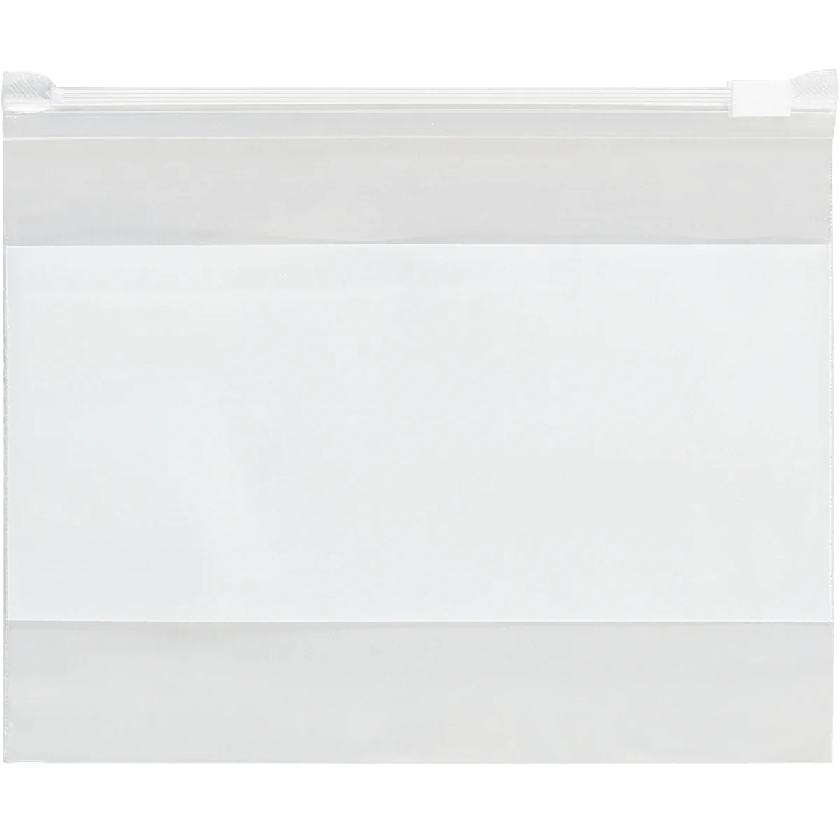 16 x 12 (3 mil) Slider Grip Reclosable Poly Bags w/ White Block 100/Case