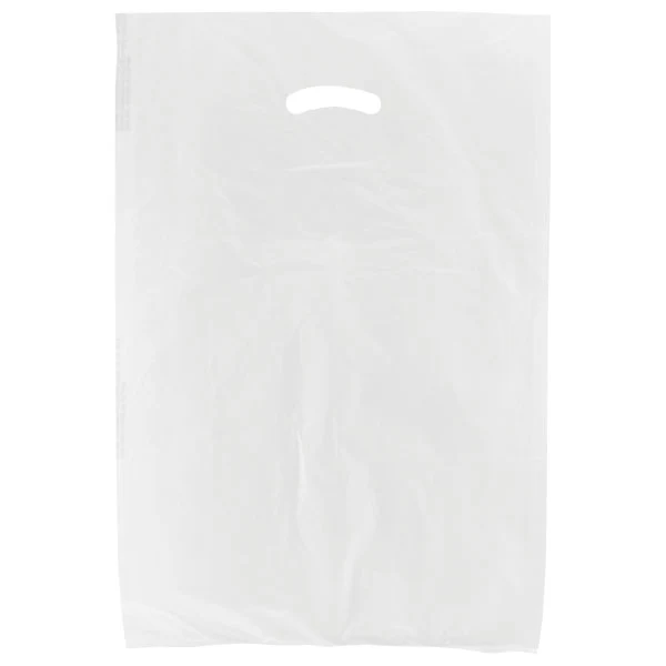 16 x 4 x 24 White Hi-Density Gusseted Merchandise Bags (.70 mil thickness) 1000/Case