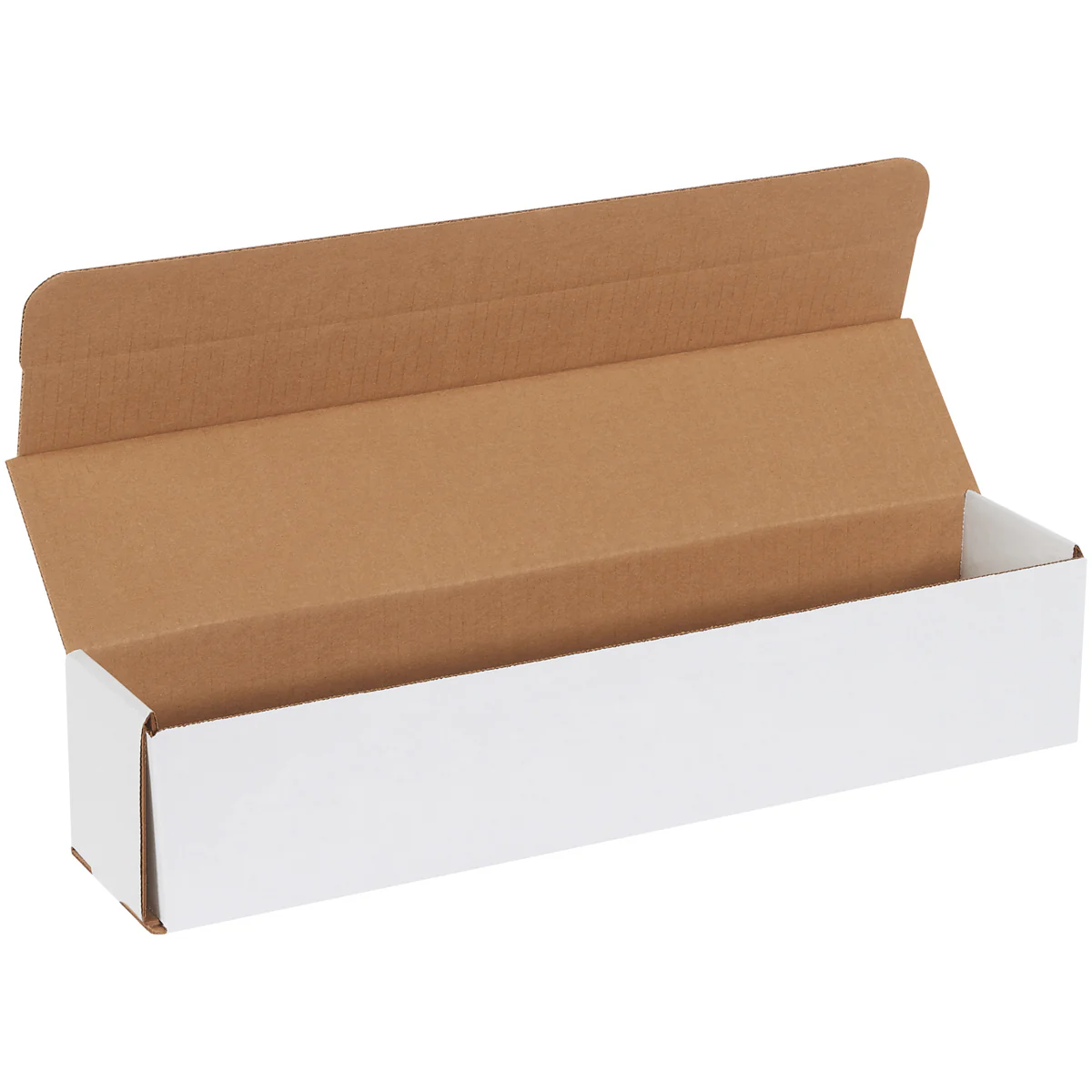 17 1/2 x 3 1/2 x 3 1/2 White Corrugated Mailers 50/Bundle