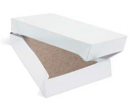 17 x 12-1/2 x 3-1/4 White Automatic 2-Piece Cake Boxes 100/Case