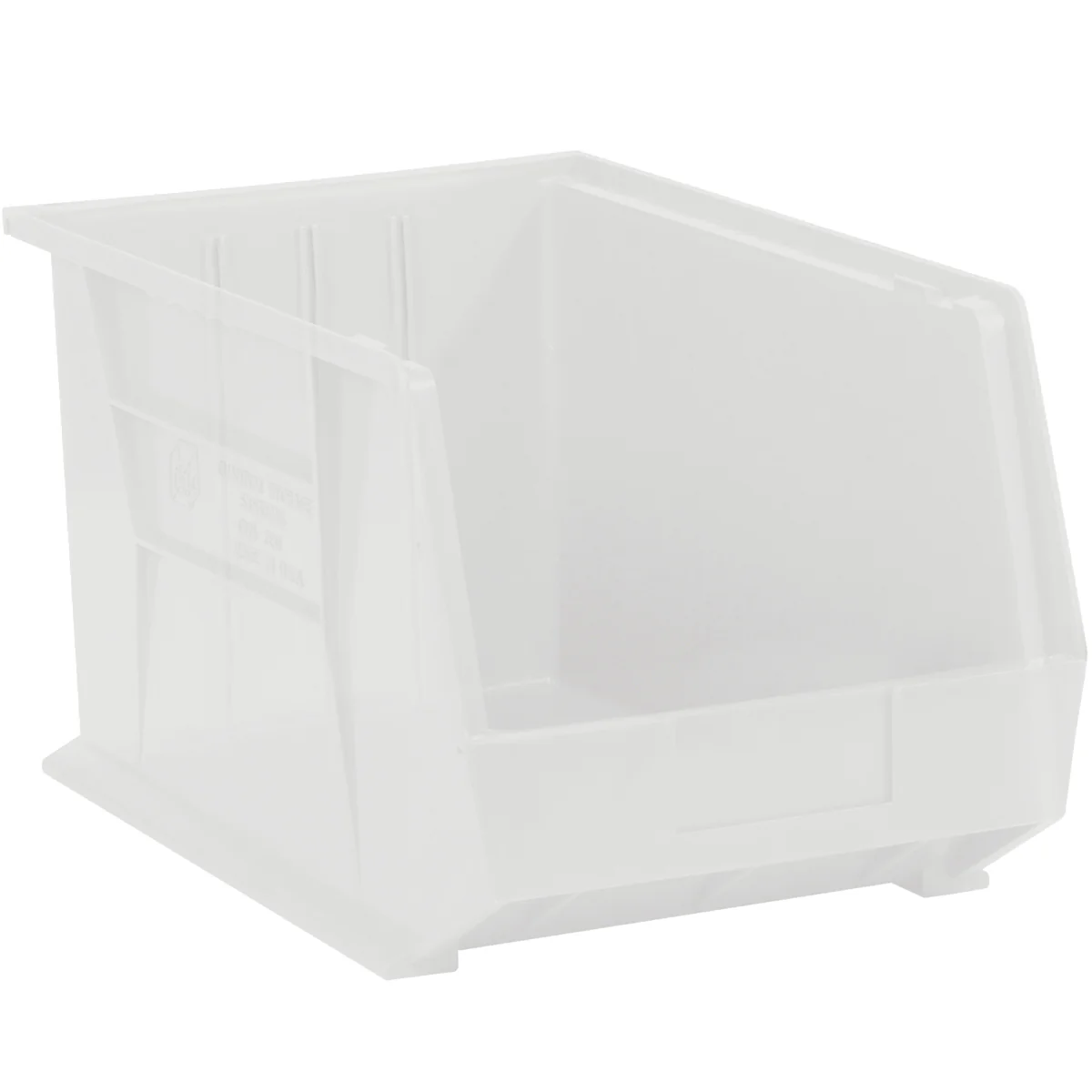 18 x 11 x 10 Clear Plastic Bin Boxes 4/Case