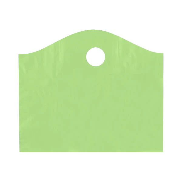 18 x 15 x 6 Citrus Green Superwave Bags w/ Die Cut Handle 250/Case