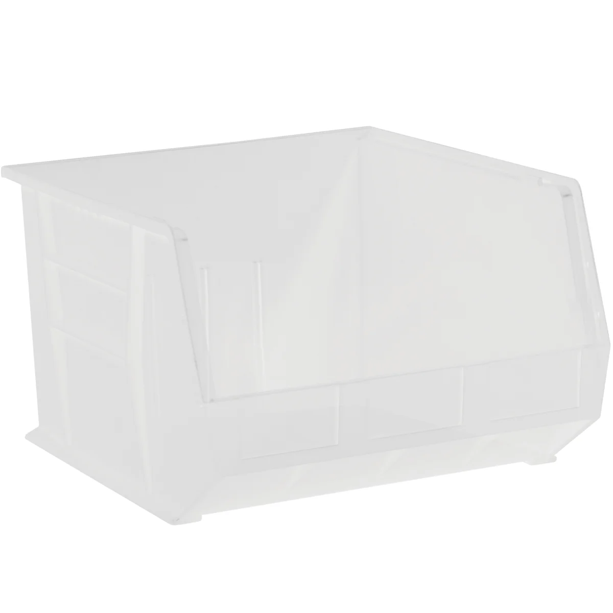 18 x 16 1/2 x 11 Clear Plastic Bin Boxes 3/Case