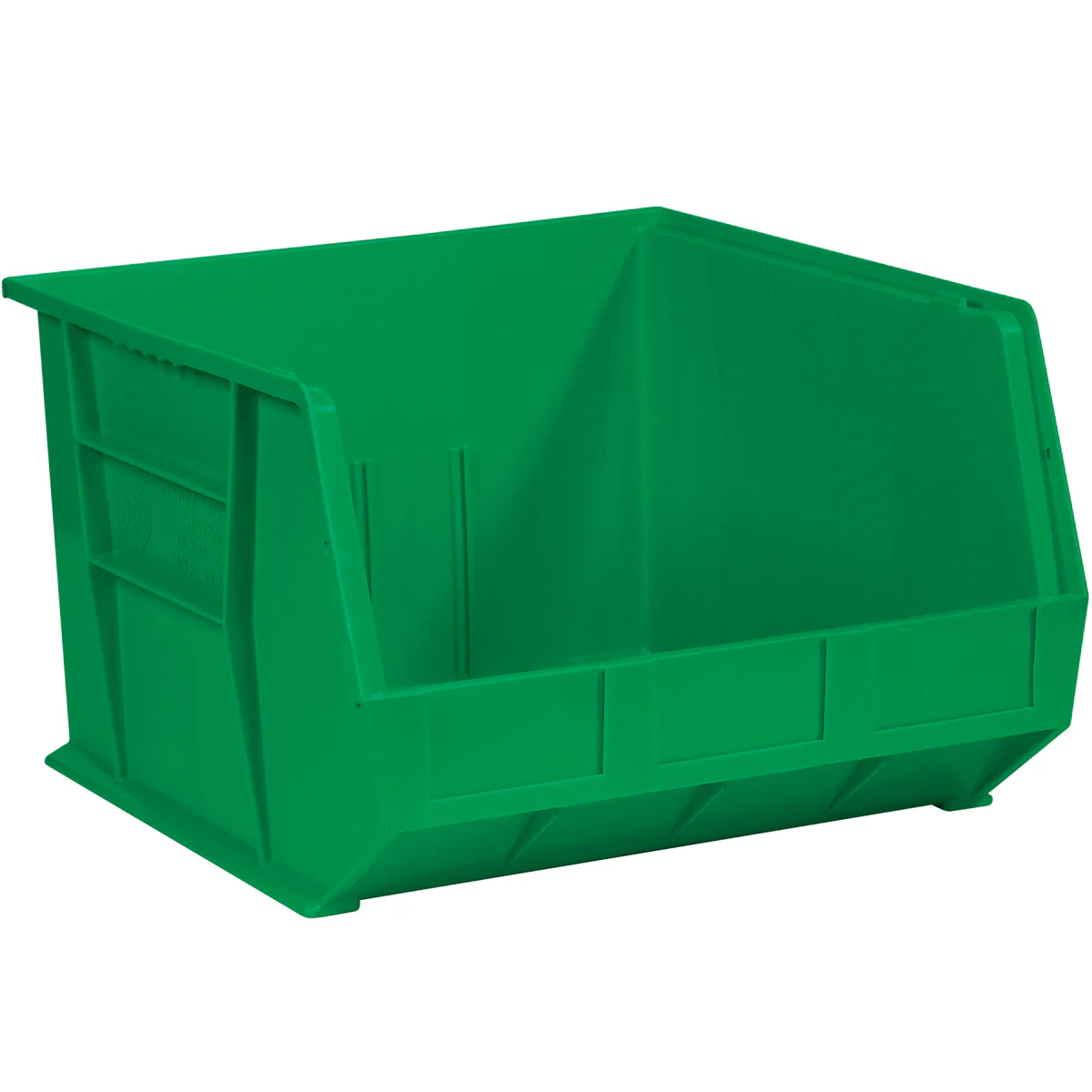18 x 8 1/4 x 9 Green Plastic Bin Boxes 6/Case