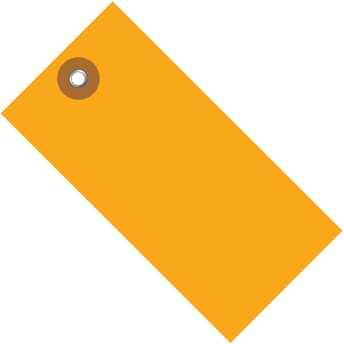 2 3/4 x 1 3/8 Orange Tyvek Shipping Tag 100/Case