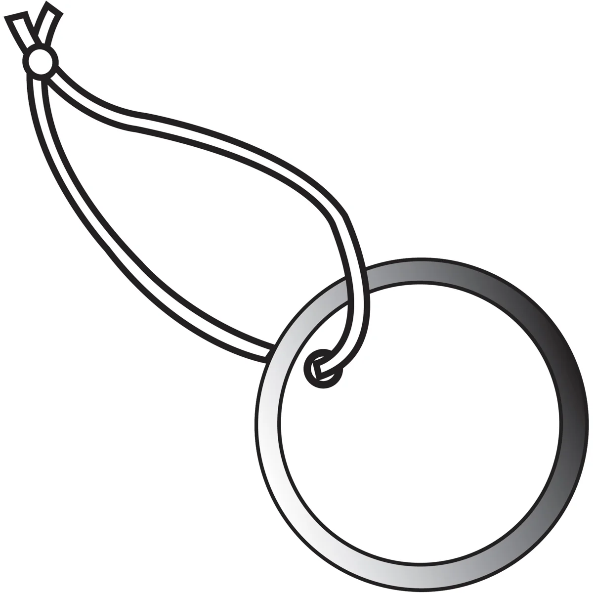 2" Metal Rim Tags - Pre-Strung 100/Case