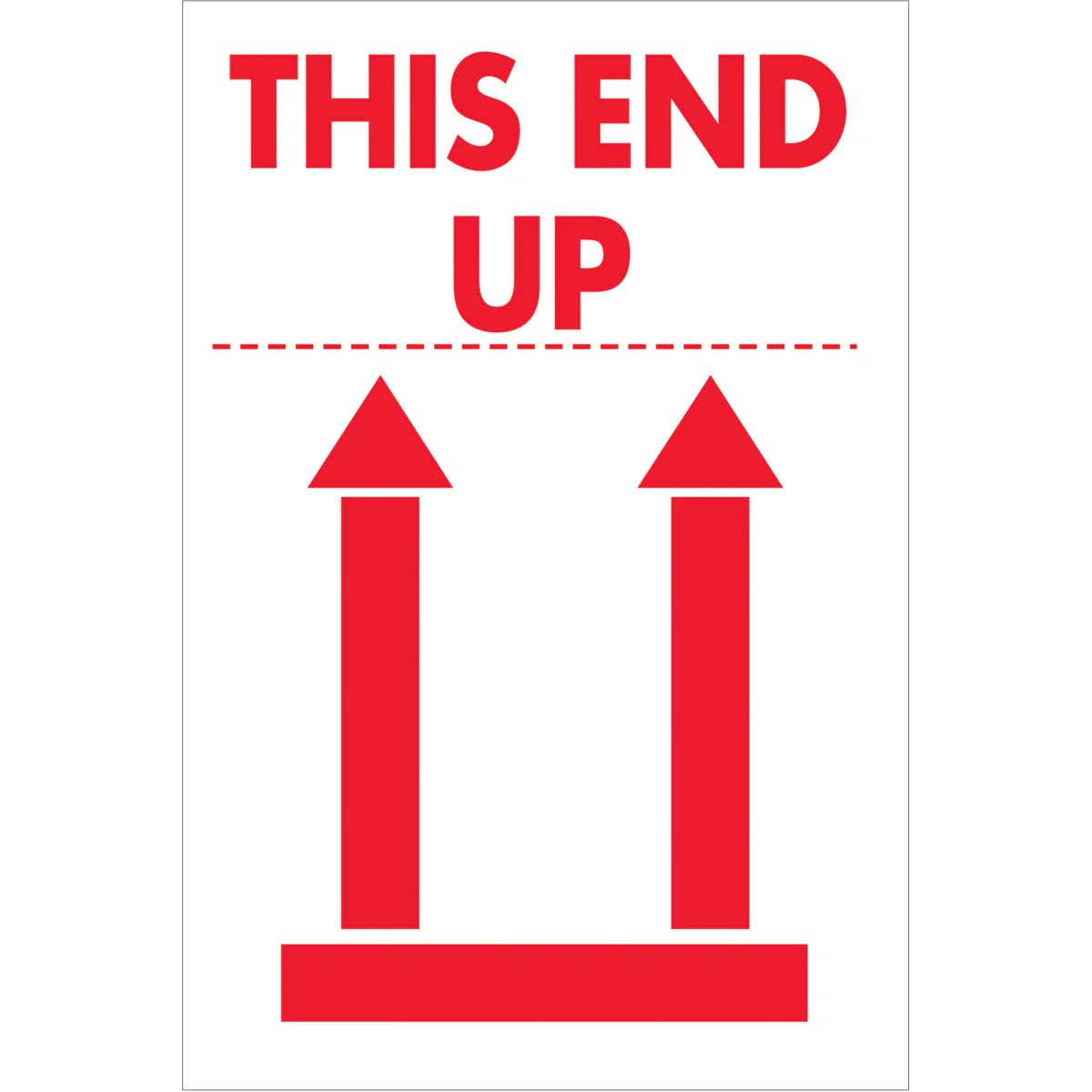 2 x 3" - "This End Up" Labels 500/Roll