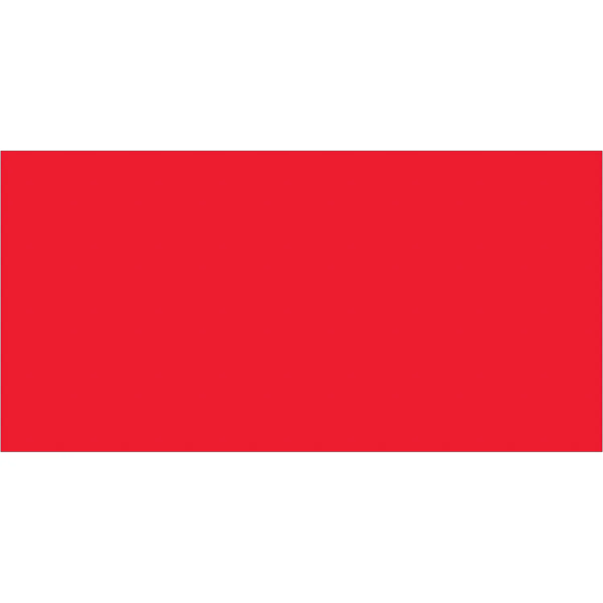 2 x 4" Fluorescent Red Inventory Rectangle Labels 500/Roll