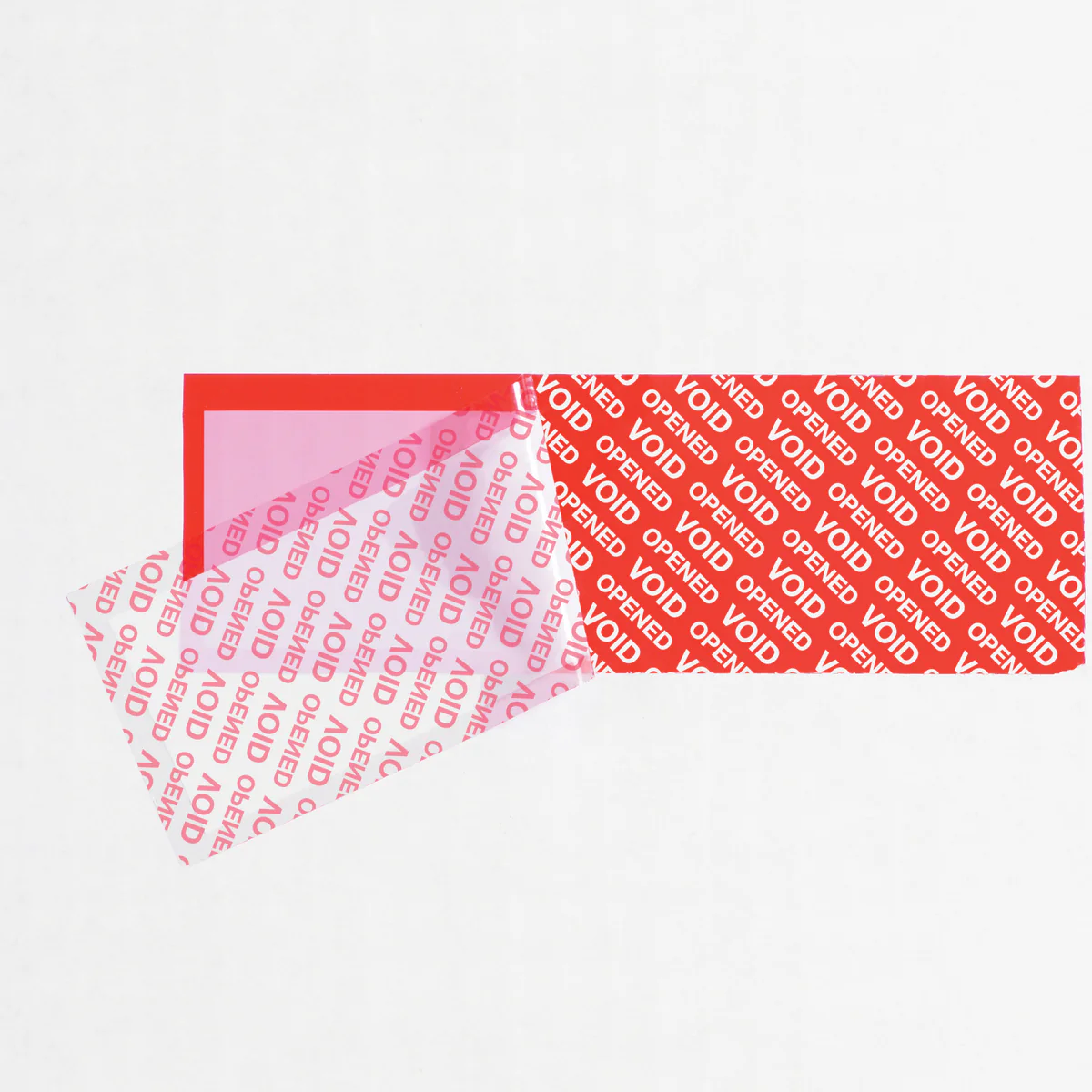 2" x 9" Red Secure Tape Strips 100/Case