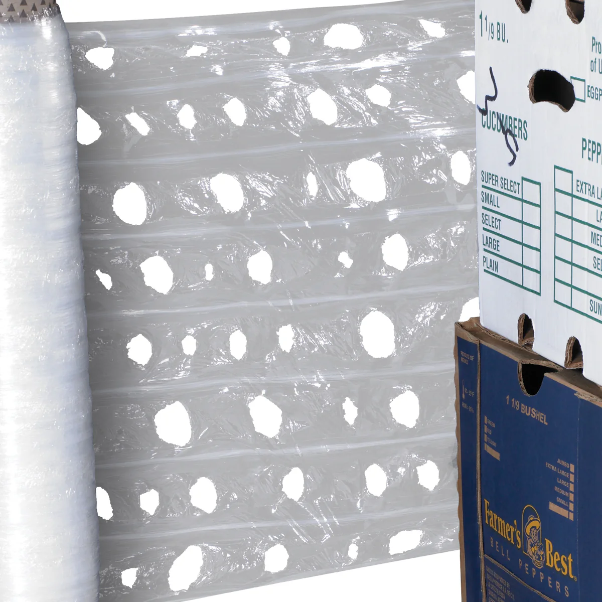 20" 3250 Feet/Roll Vented Pallet Wrap