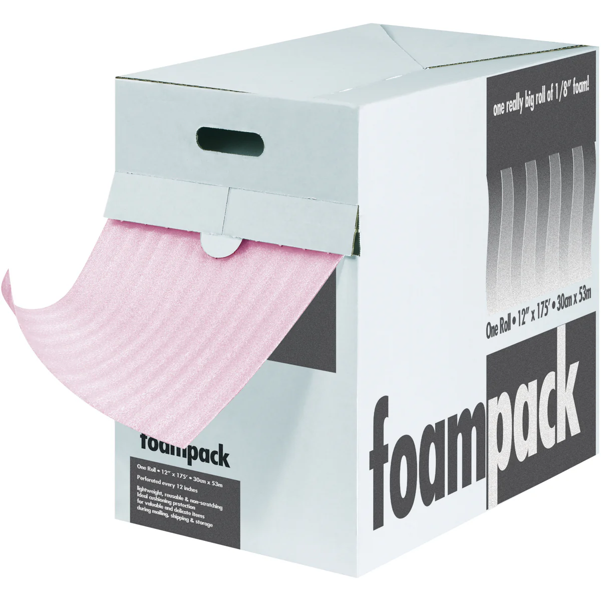 24" (1/8" Thick) Anti-Static Poly Foam Roll in Self-Dispensing Box 175 Feet/Roll