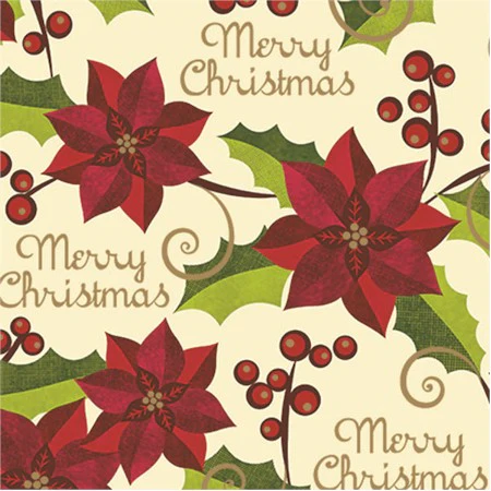 24" x 100 Feet A Very Merry Christmas Cutter Box Gift Wrap