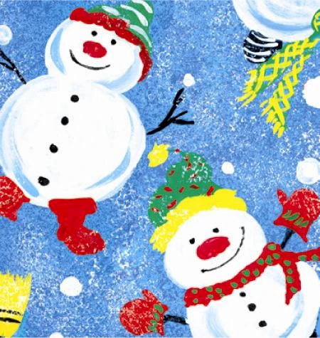 24" x 100 Feet Frosty Friends Cutter Box Gift Wrap