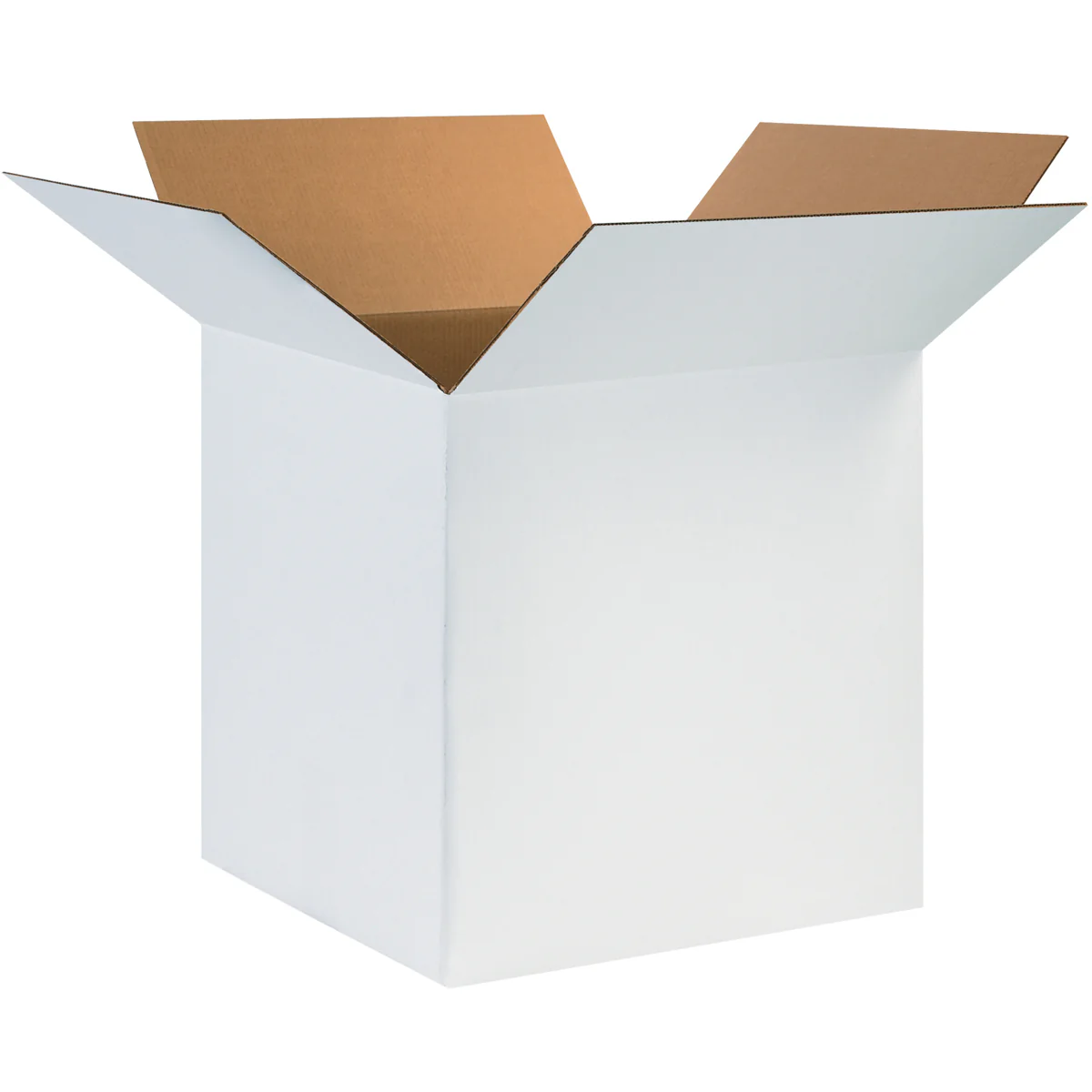 24 x 24 x 24 White Corrugated Boxes 10/Bundle