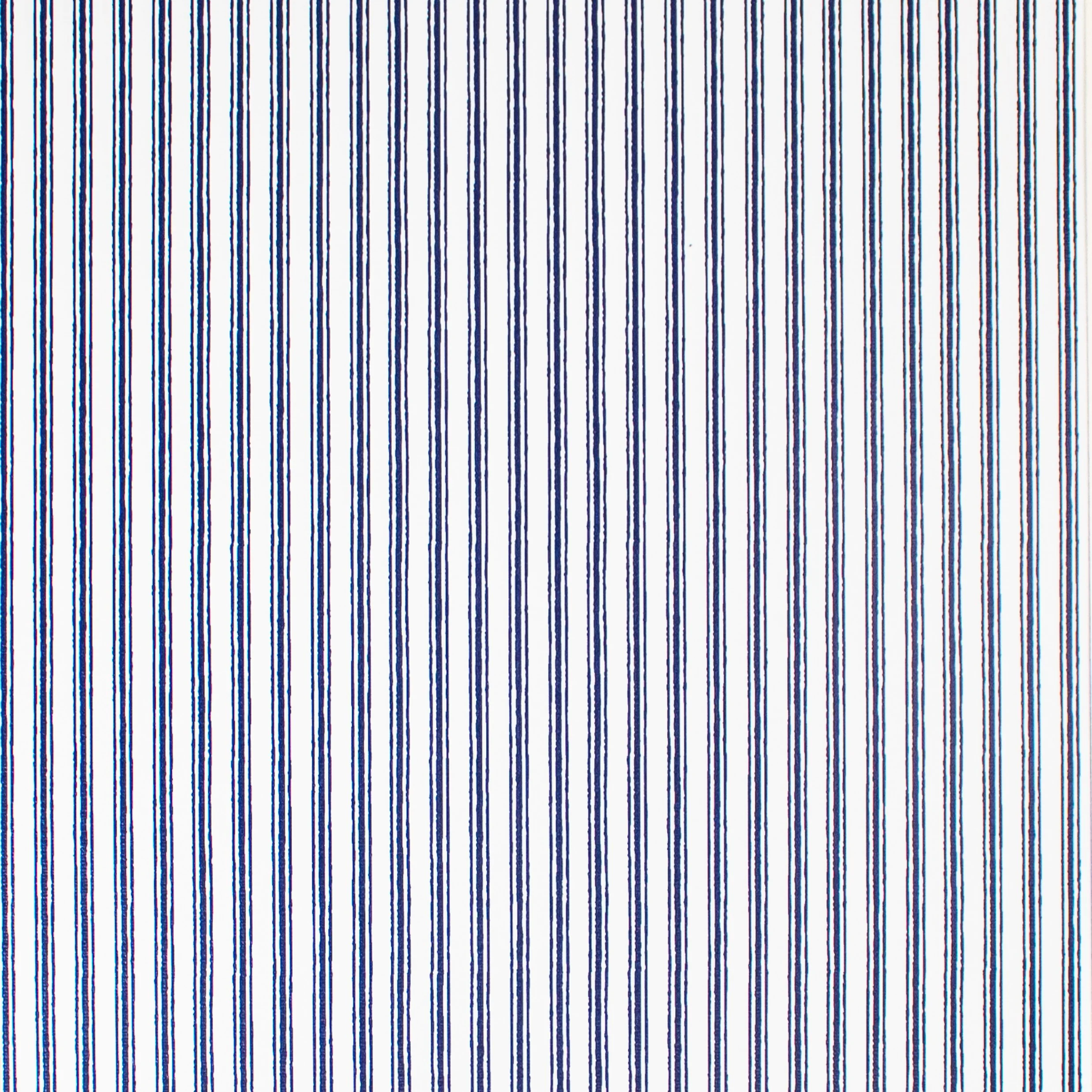 24" x 417 Feet Blue Ticking Stripe Half Ream Gift Wrap