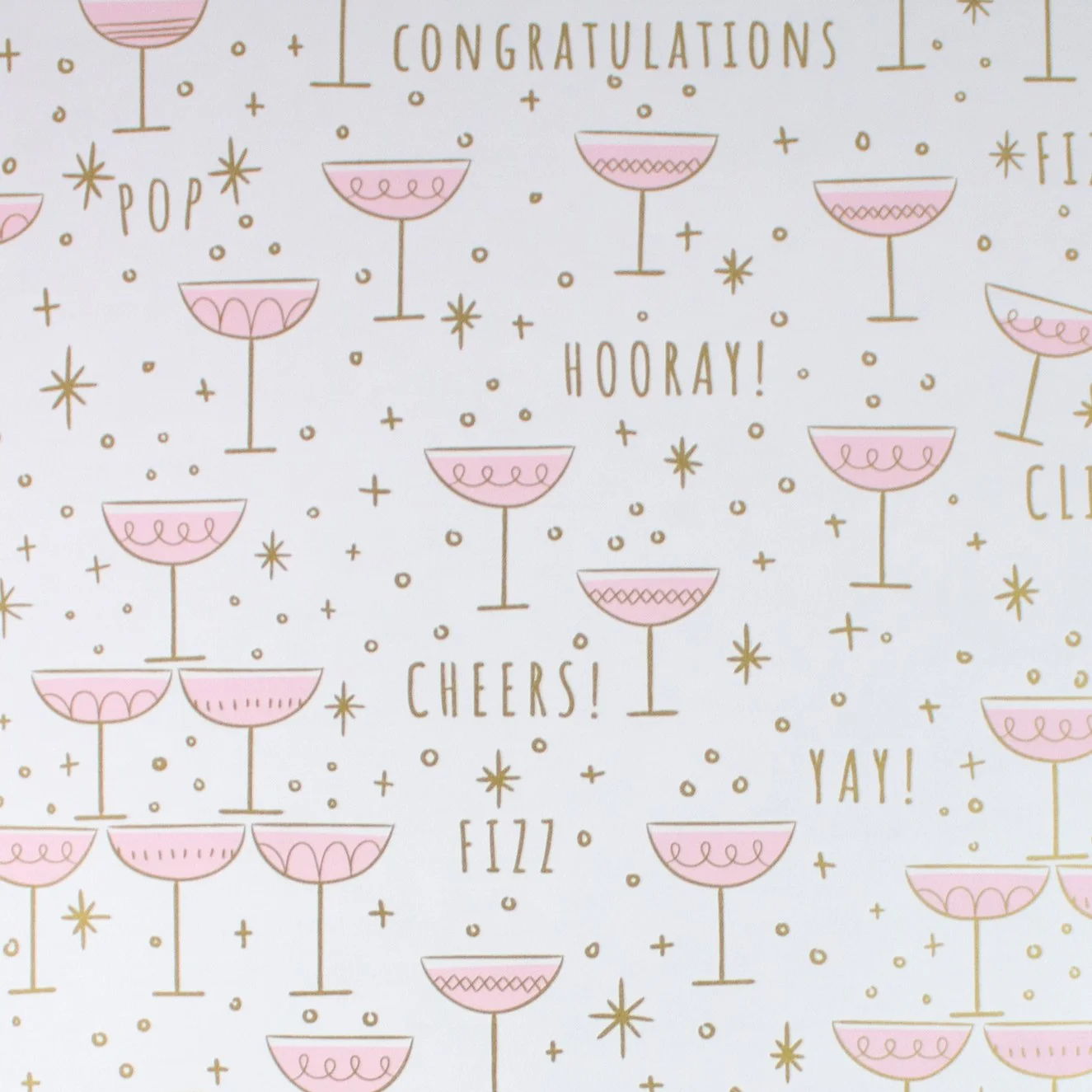 24" x 417 Feet Cheers! Half Ream Gift Wrap