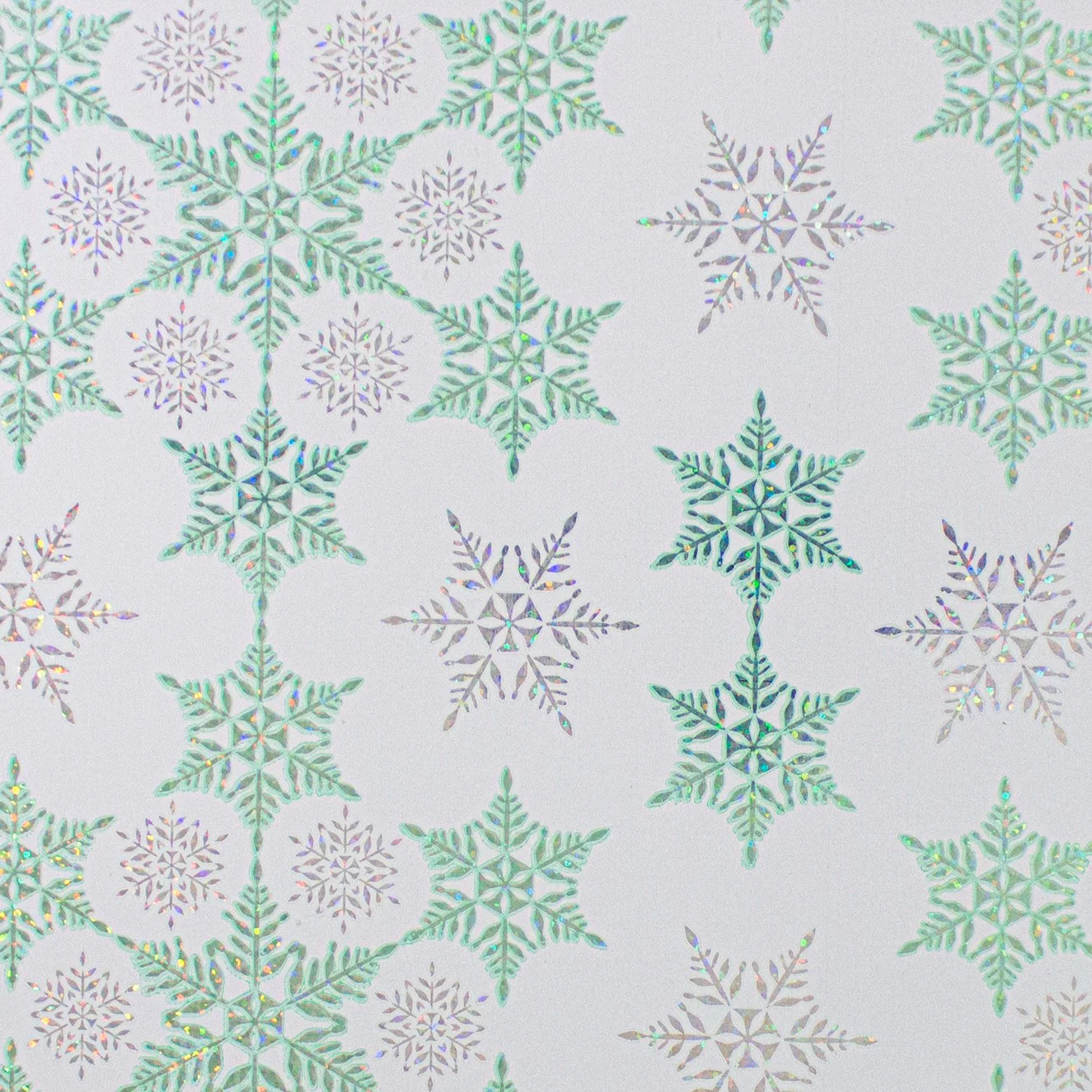 24" x 417 Feet Crystal Clear Mint Half Ream Gift Wrap