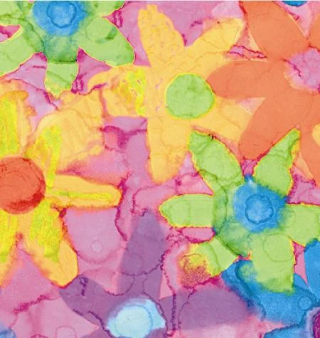 24" x 417 Feet Flower Power Half Ream Gift Wrap