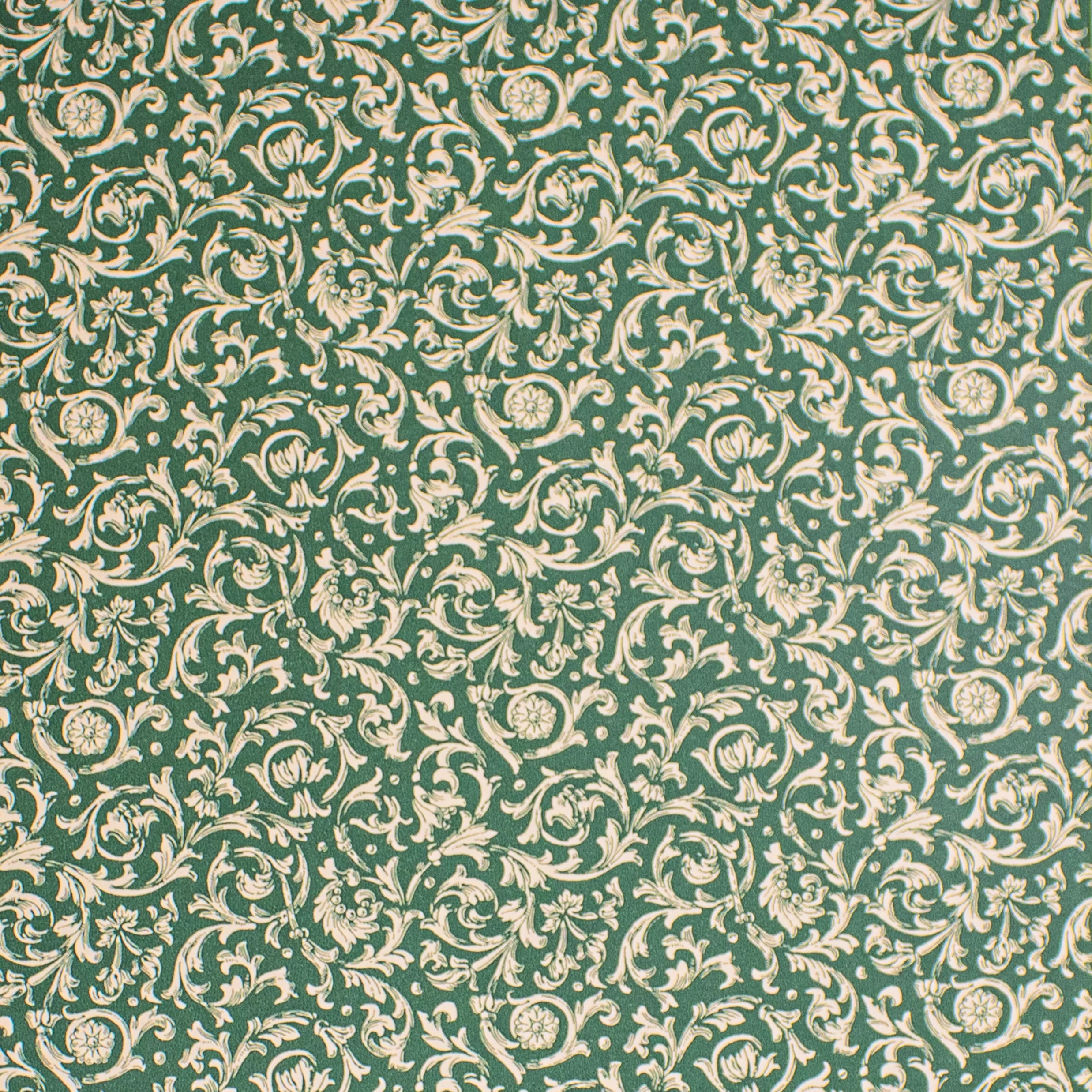 24" x 417 Feet Green Florentine Half Ream Gift Wrap