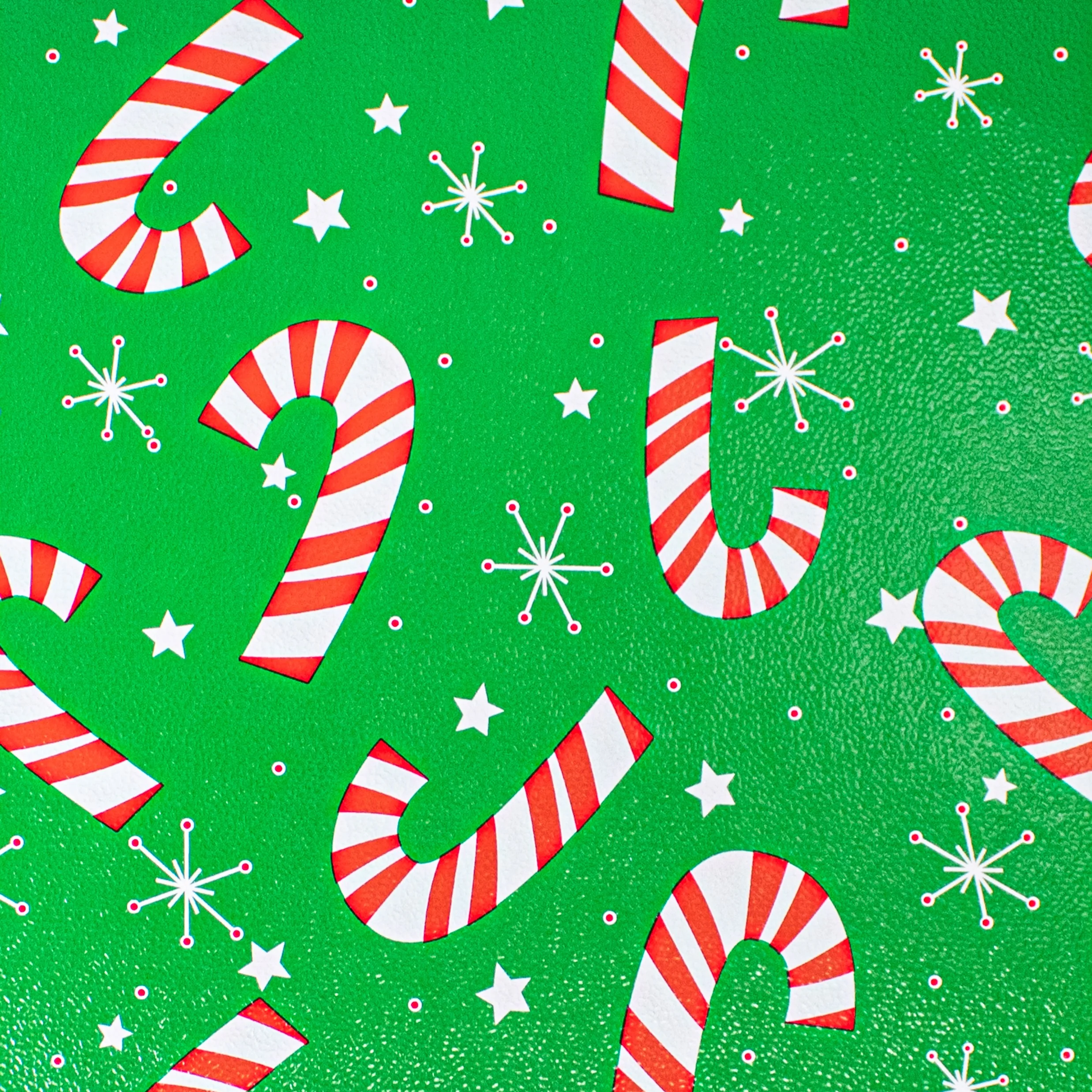 24" x 417 Feet Ho Ho Santa-Stars Half Ream Gift Wrap - Image 3
